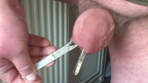 Crazy foreskin 1 of 6 - two scissors and plastic lid
