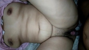 wife fucked hairy pussy wet creampie cumshot small cock