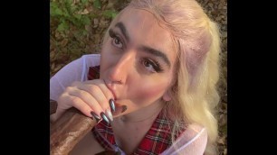 Alidareaper X Lunabarbiedoll outside porn with huge BBC