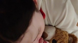 Daddy feeding me his cum before my bed time