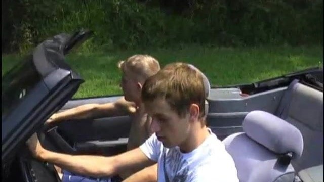 Young gay hitchhiker gets some cock