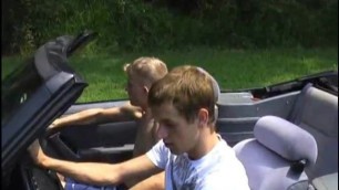 Young gay hitchhiker gets some cock