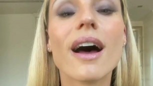 Michelle Hunziker wants cum on her face