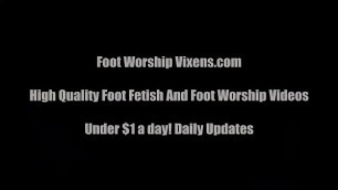 We will let you worship our feet after school
