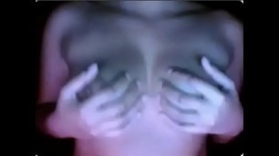 beautiful brunette gosia topless on webcam