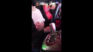 Wife Flashing next to Strangers at Arcade