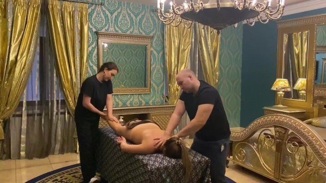 Erotic Massage in 4 Hands Ended in Sex
