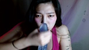 Asian Girl Strokes your Cock until you Cum into her Mouth Jerk off Instruction ASMR Roleplay
